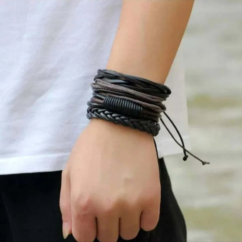 European Vintage Leather Braclets