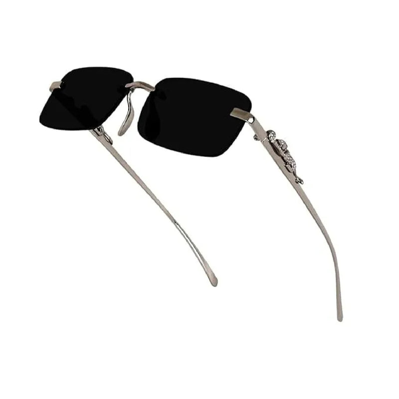 Frameless Leopard Sunglasses