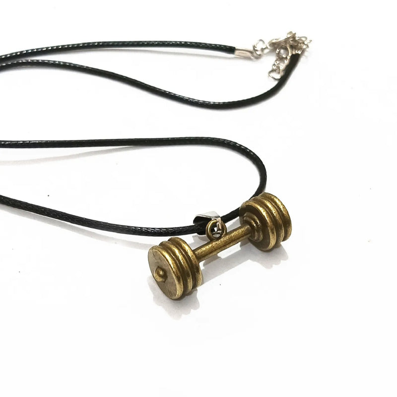 Gym Dumbell Necklace