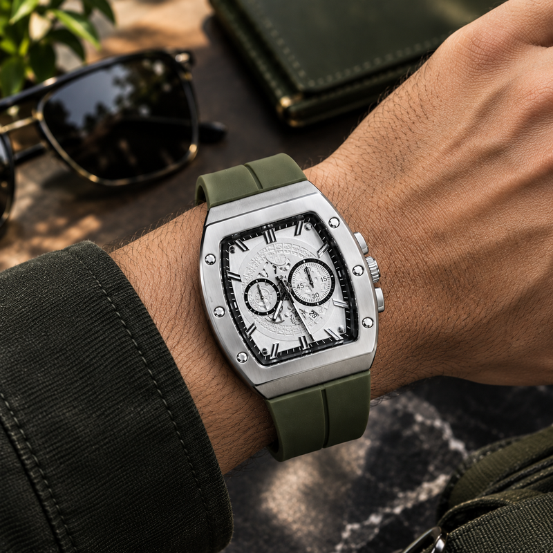 HuB Chronograph Watch (Straps Option)