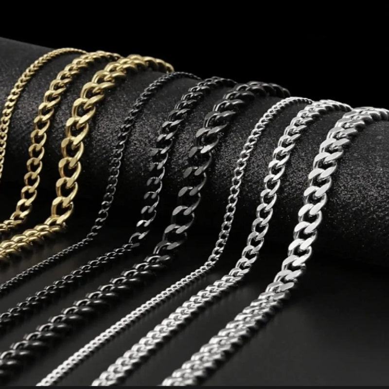 Silver/Black/Gold Neck Chains